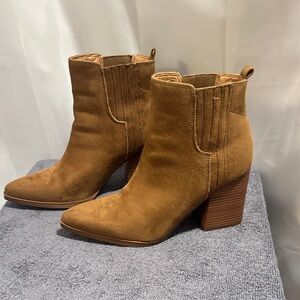 Indigo Tan Ankle Boots